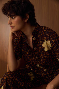 Camisa Gola Padre Onça Floral