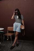 Tshirt Gola Polo + Short Alfaiataria Azul Atlantico