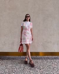 Vestido Jardineira Curto Sapori