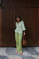 Camisa Maxi Manga + Calça Pala Verde