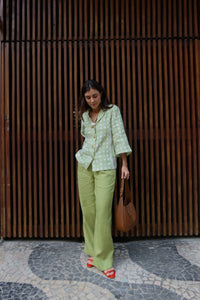 Camisa Maxi Manga + Calça Pala Verde