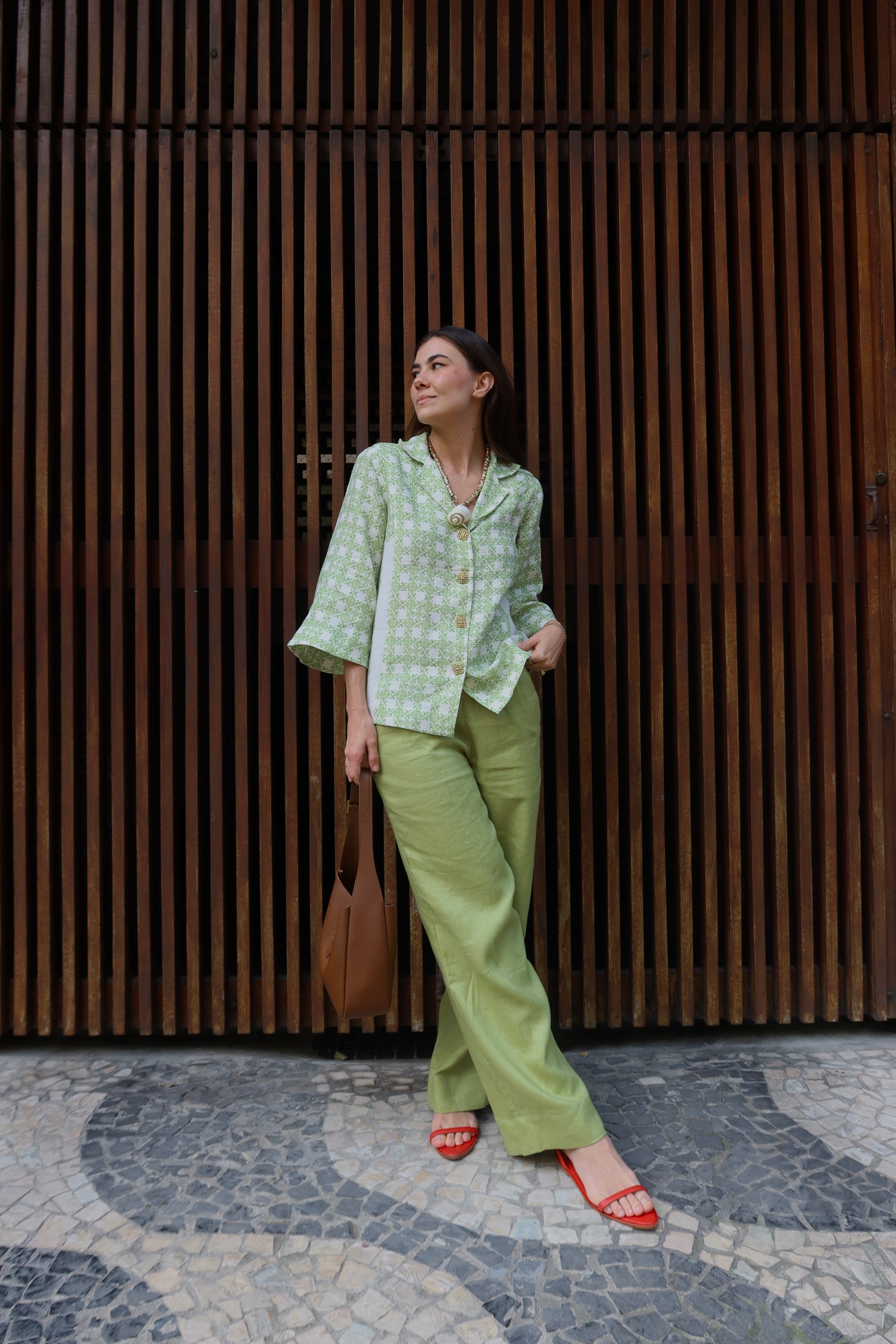 Calça Pala Verde Oliveira