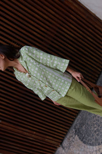 Camisa Maxi Manga + Calça Pala Verde