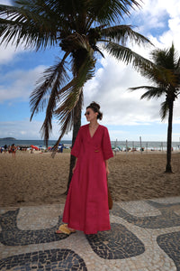 Vestido Rosa Hibisco