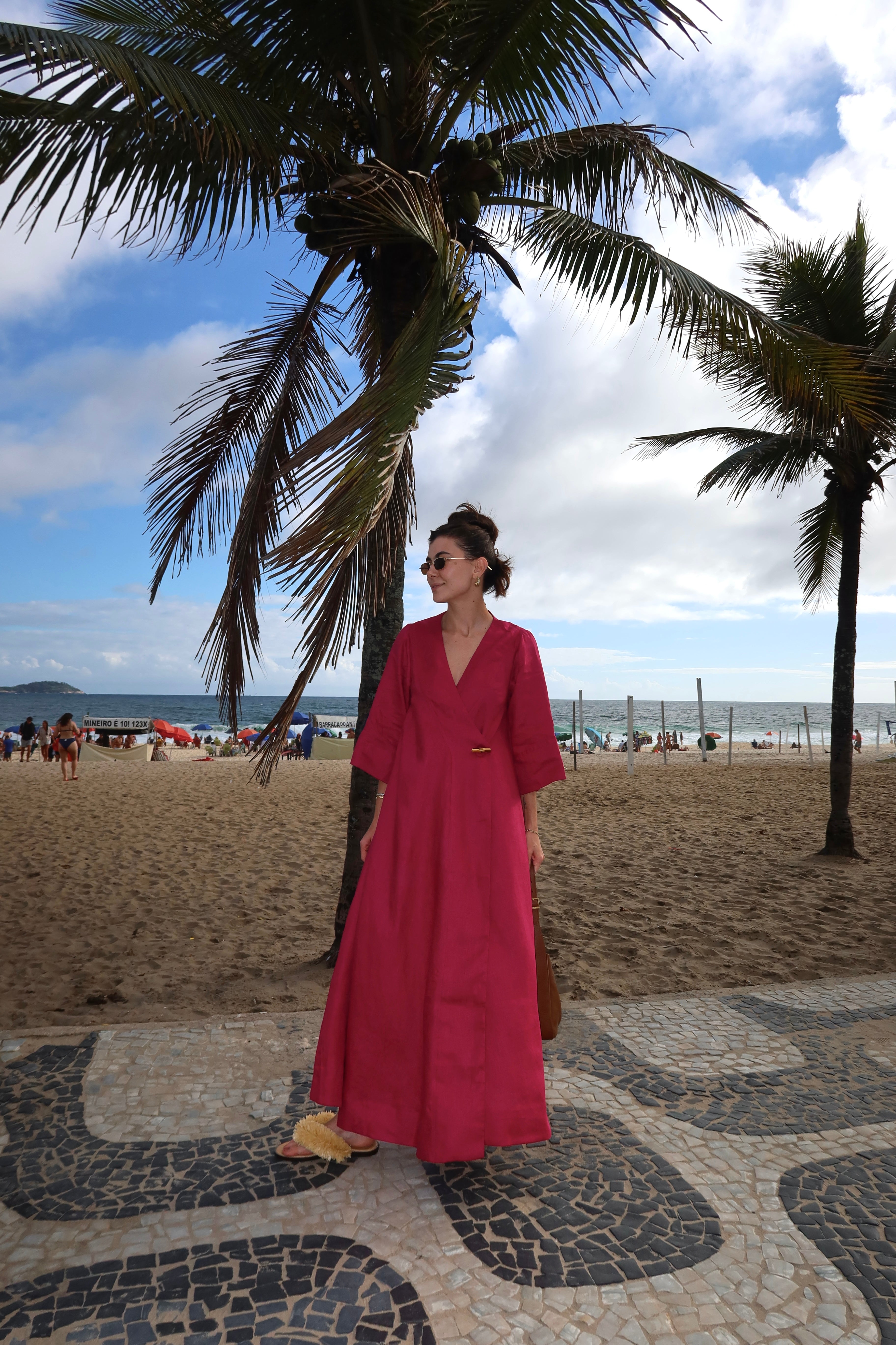 Vestido Rosa Hibisco