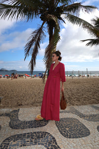 Vestido Rosa Hibisco