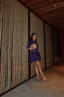 Vestido Camiseta Azul Índigo