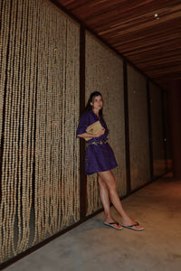 Vestido Camiseta Azul Índigo