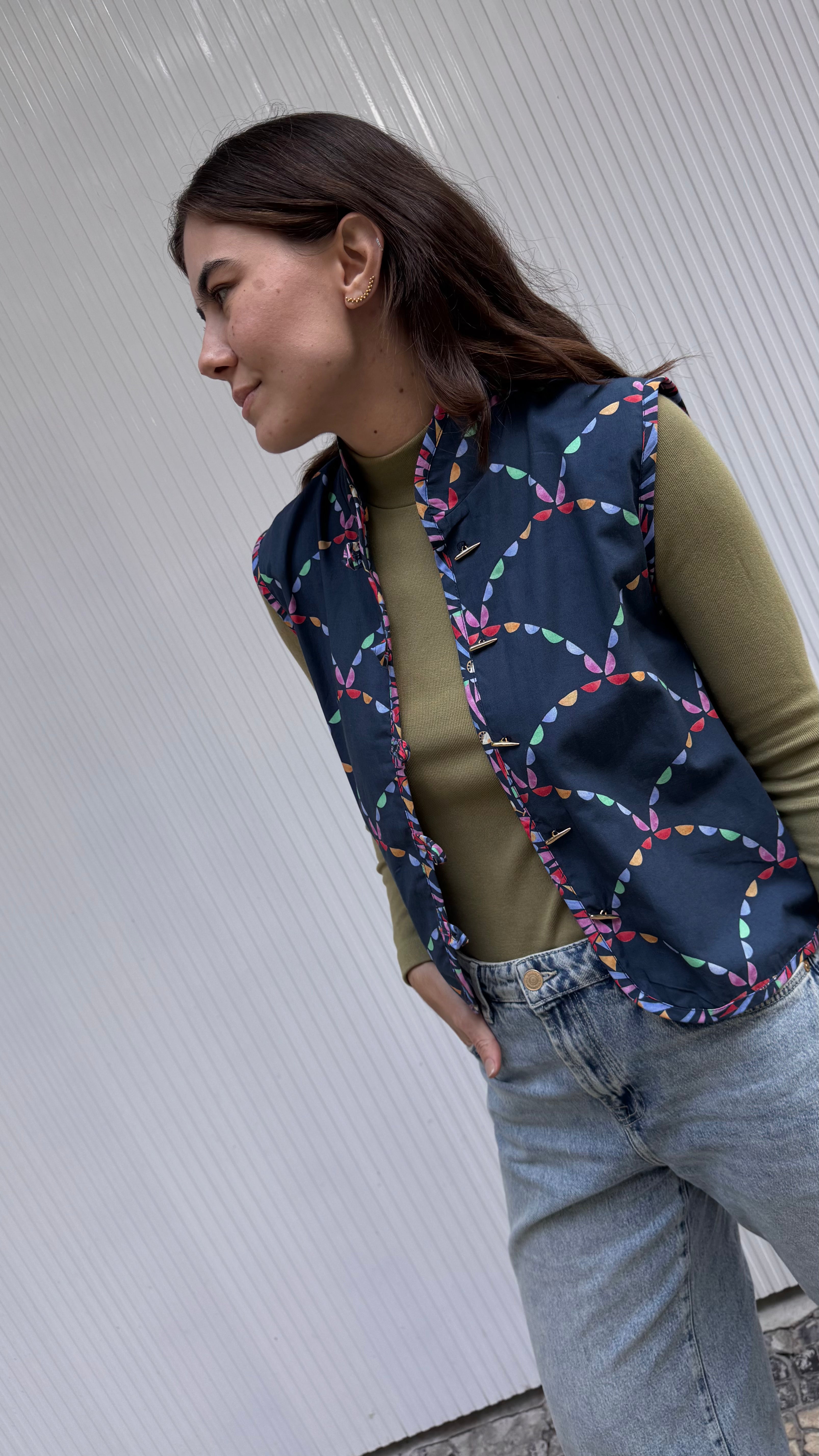 Blusa Colete Art Déco