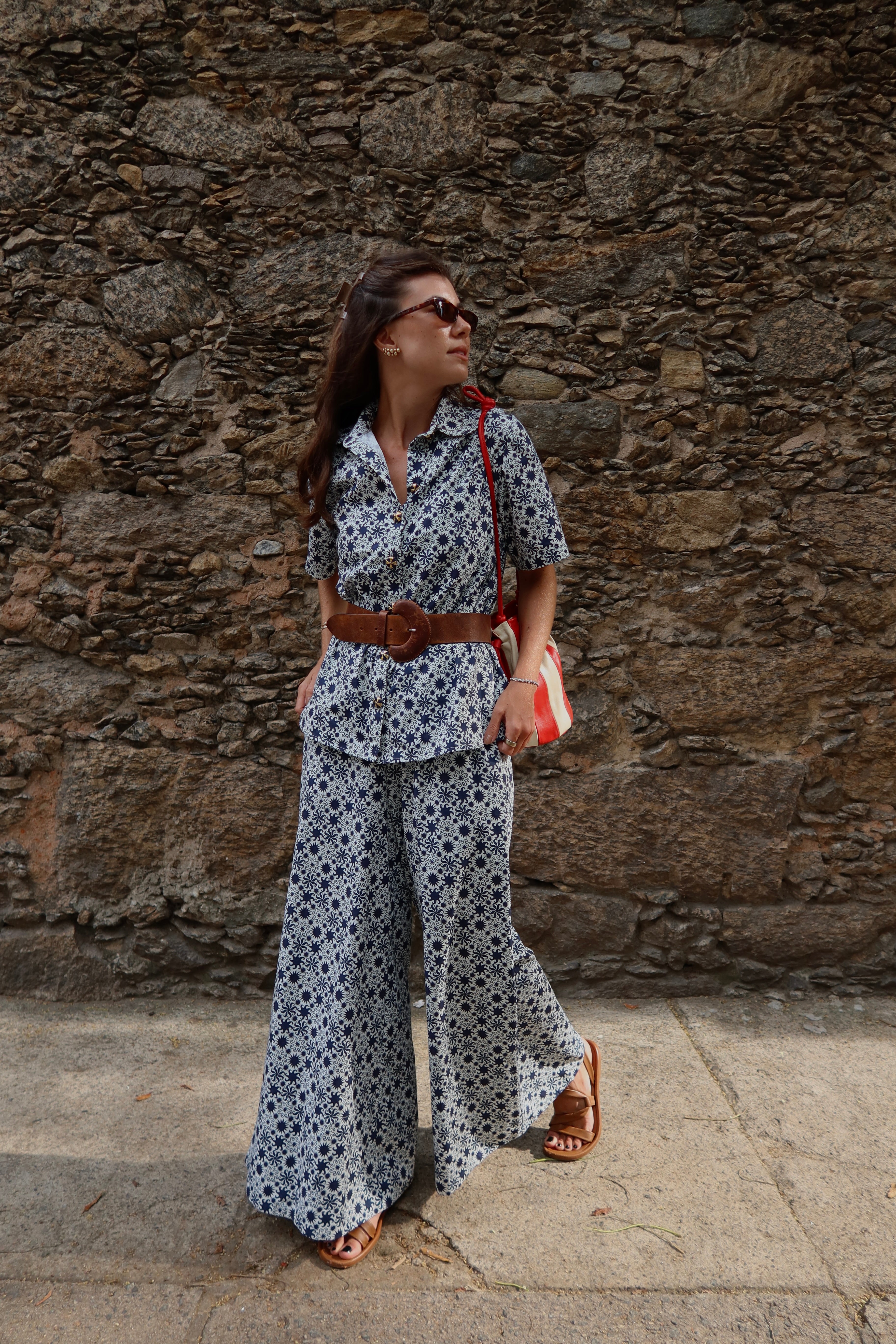 Camisa Amor + Calça Maxi Onda Solar