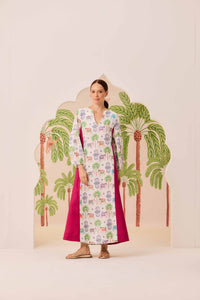 Vestido Recorte Mix Índia