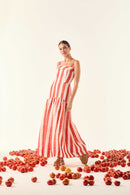 Vestido Alças Curva Romana