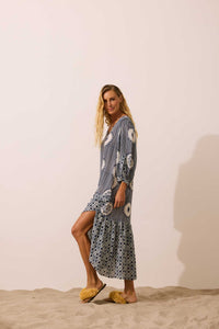 Vestido Babado Onda Solar