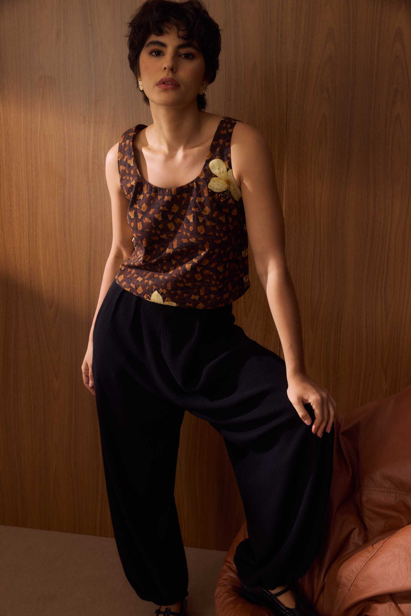 Top Reto Onça Floral