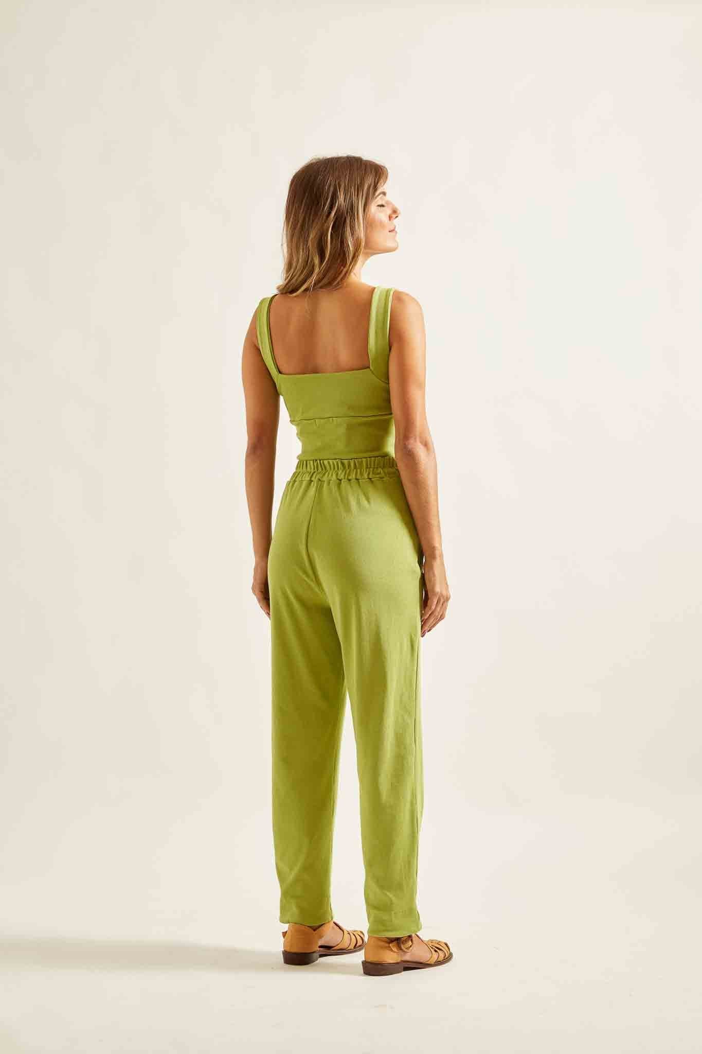 Top Malha Verde Papiro
