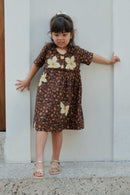 Vestido Infantill Onça Floral