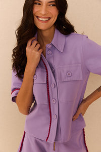 Camisa Sarja Lilás