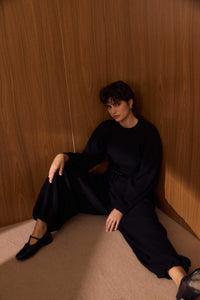 Blusa Cinto Comfy Preto