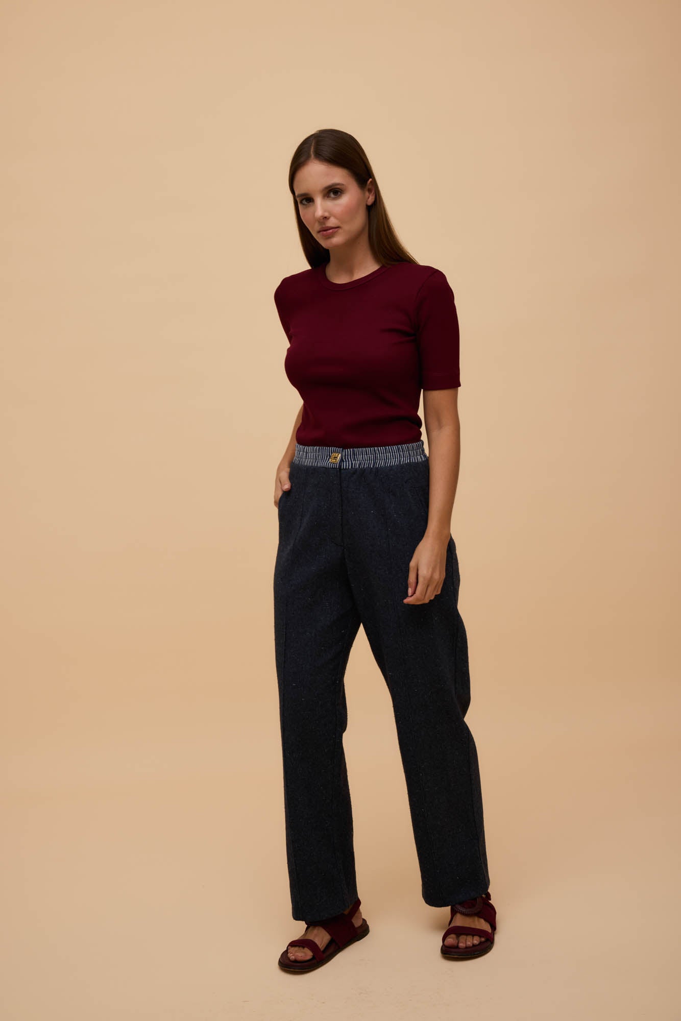 Calça Alfaiataria Algodão Jeans