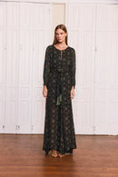Vestido Gota Jardim Noturno
