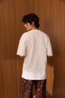 Tshirt Bolso Bordado Onça