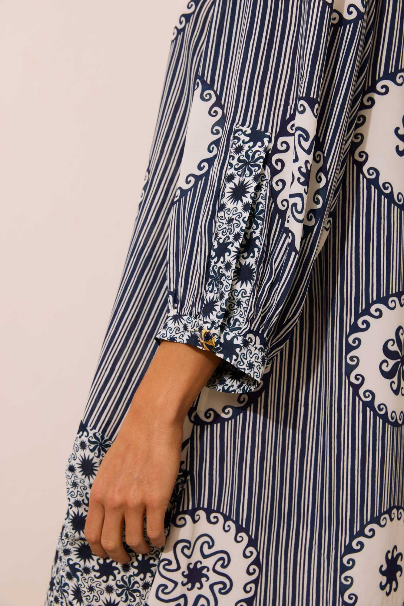 Vestido Babado Onda Solar