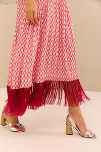 Vestido Franja Mix Trançado