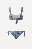 Bikini Top Reto + Calcinha Lacinho Onda Solar