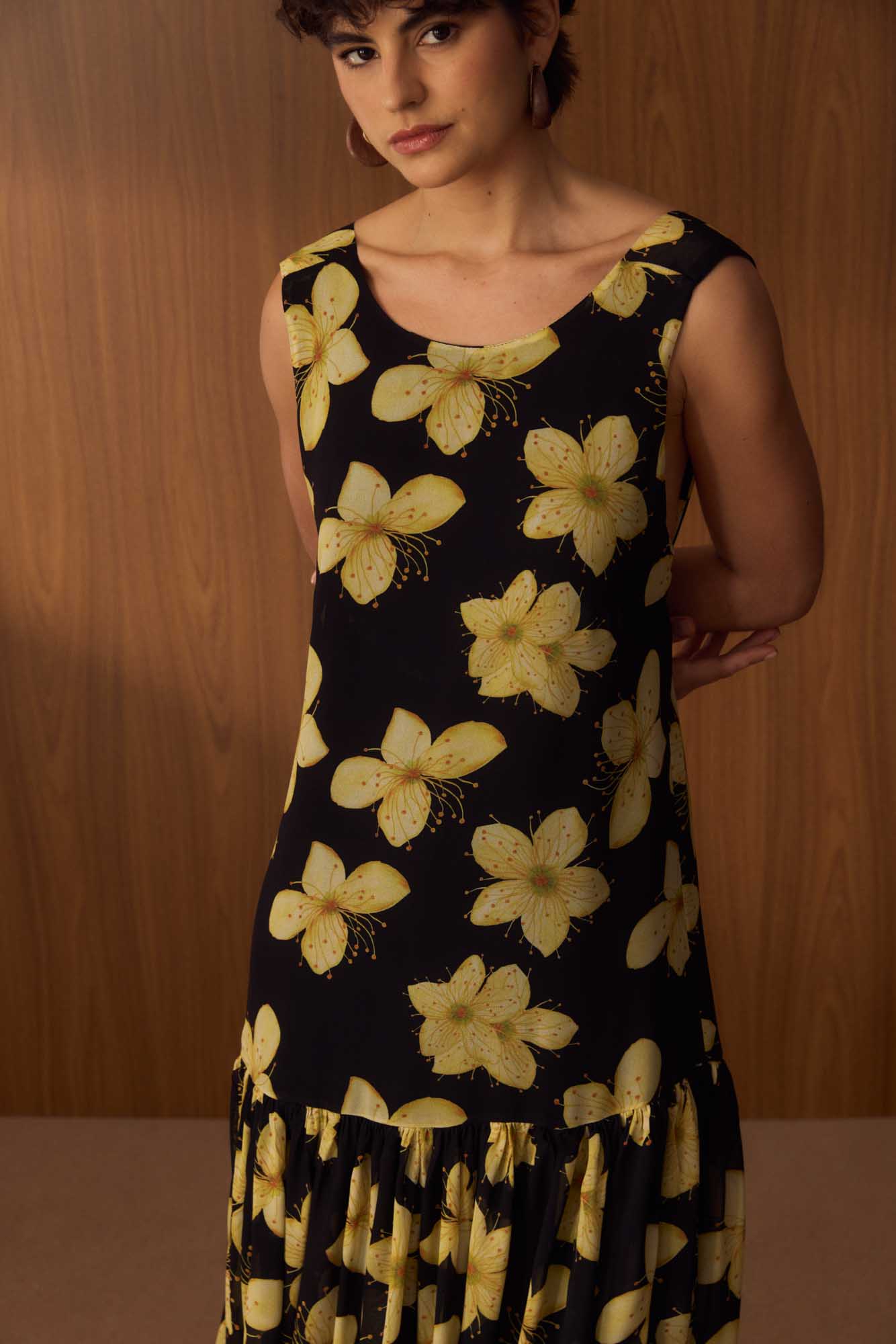 Vestido Babado Jabuticabeira