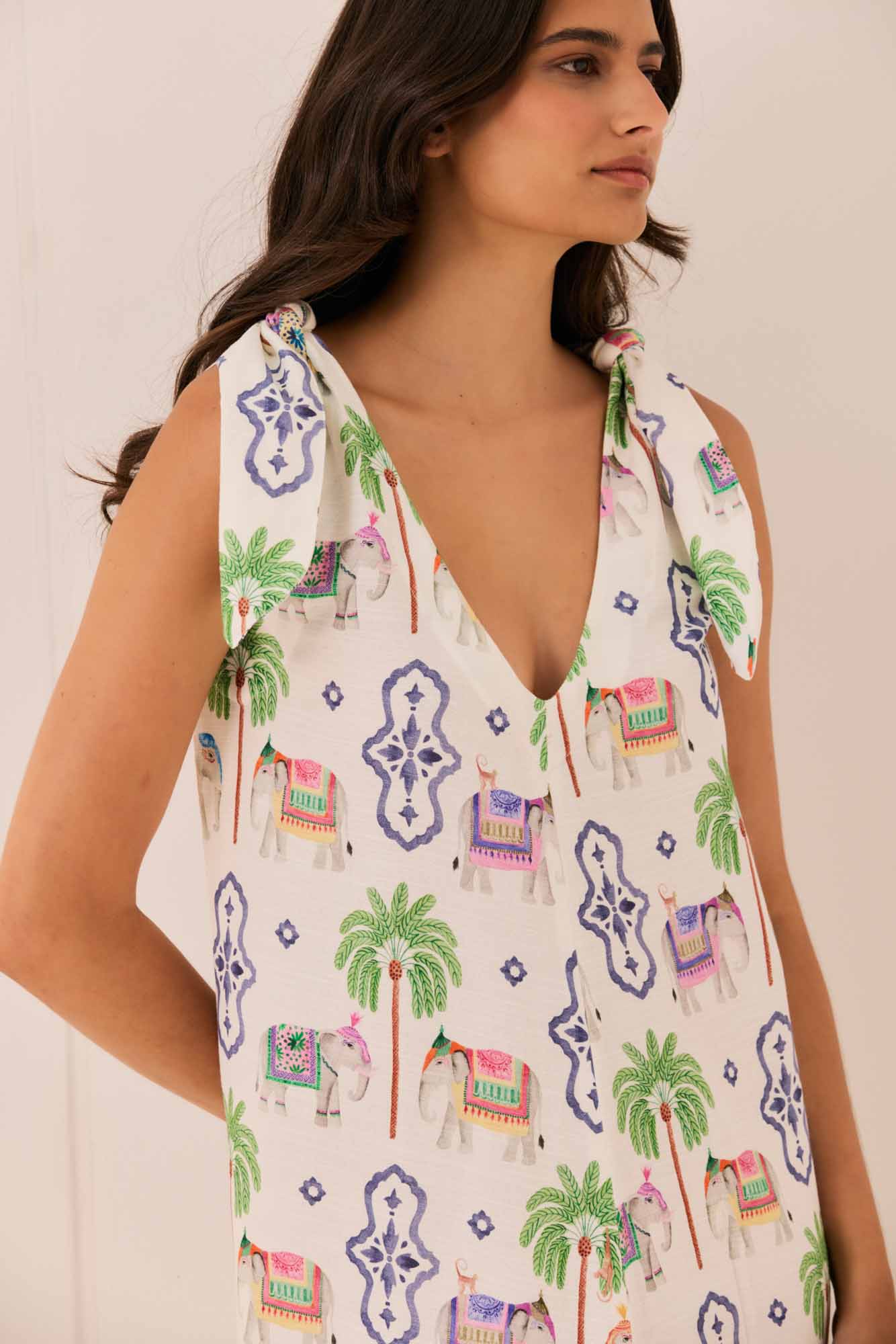 Vestido Nó Mix Índia