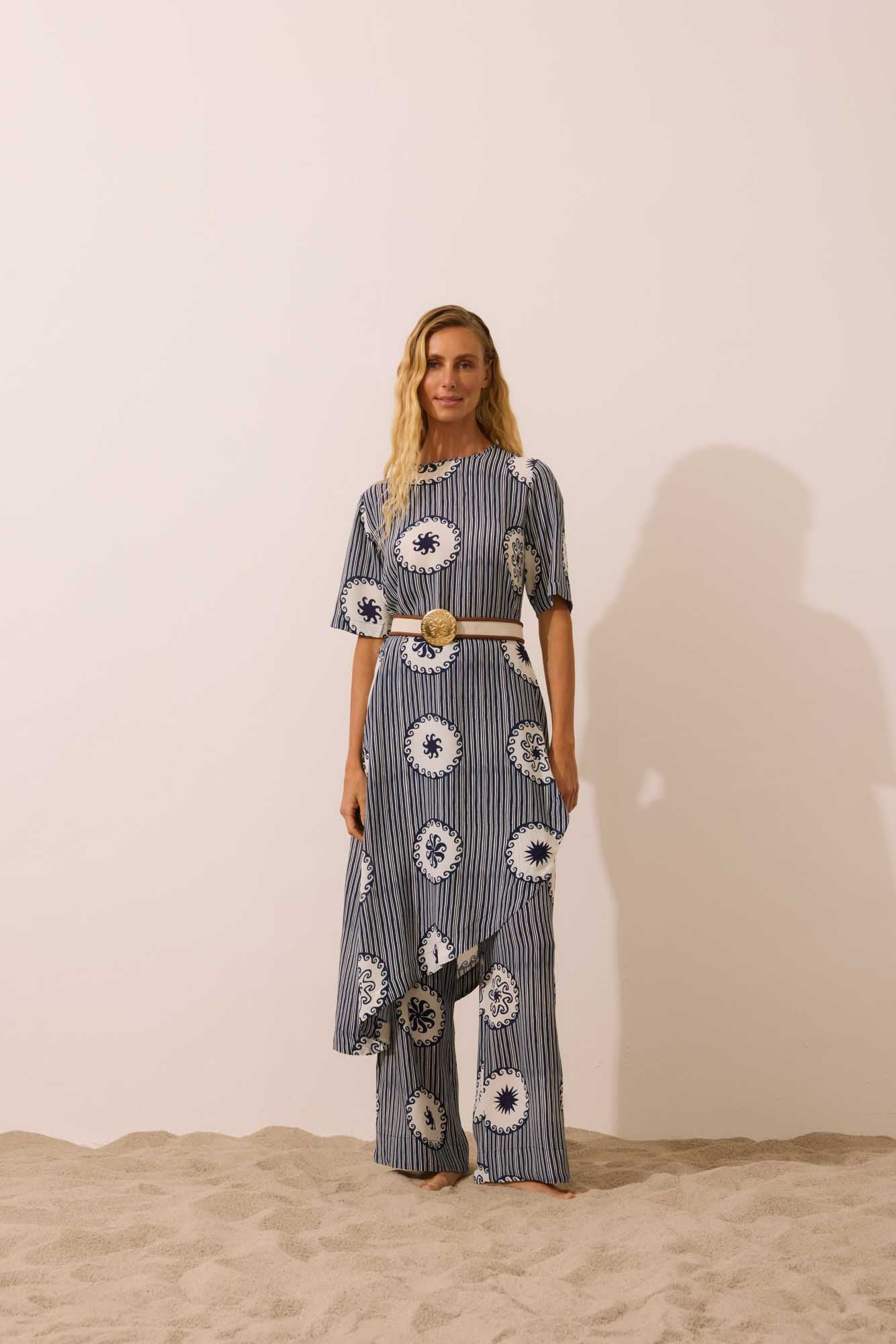 Vestido Assimétrico Onda Solar