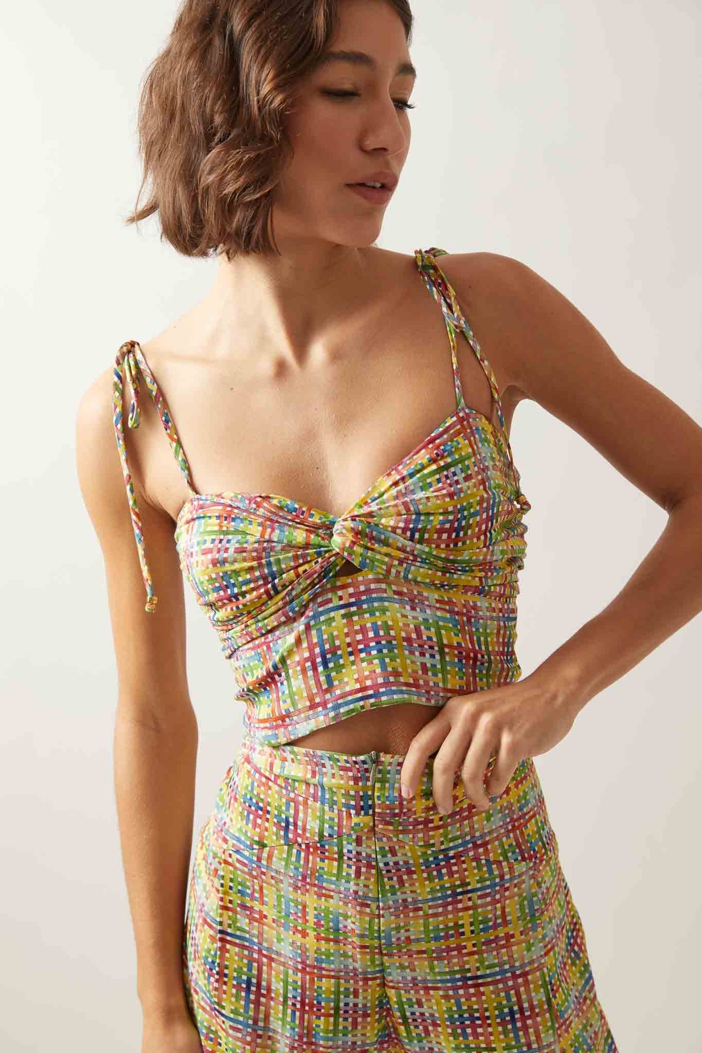 Cropped torcido est. vichy onça
