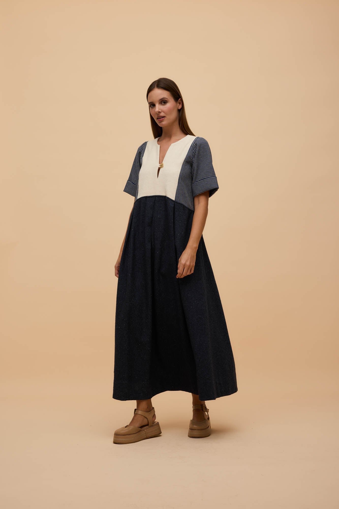 Vestido Algodão Jeans