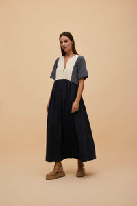 Vestido Algodão Jeans