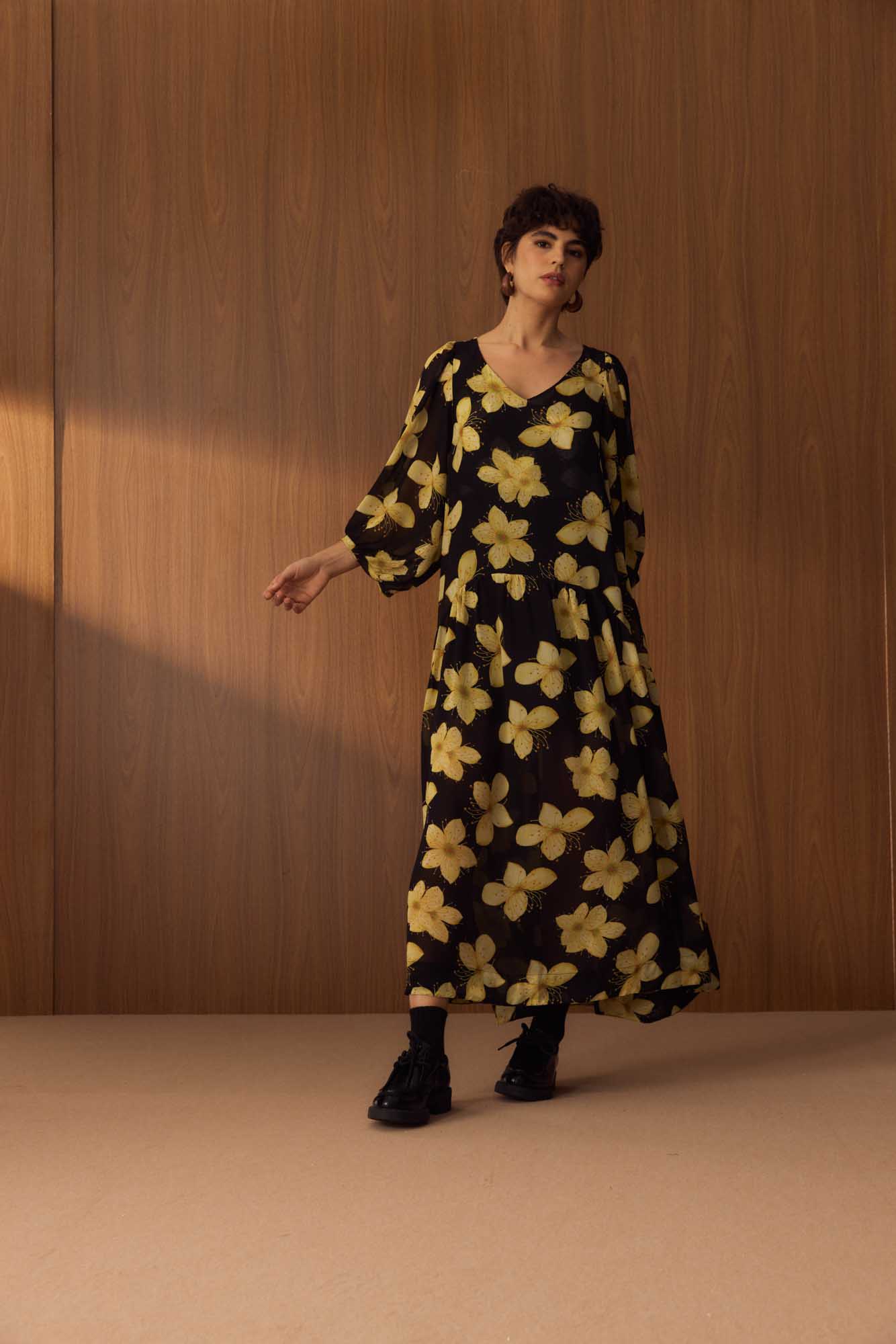 Vestido Franzido Jabuticabeira