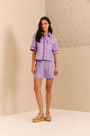 Camisa Sarja Lilás