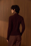 Blusa MG Longa Anpô Basic Marrom