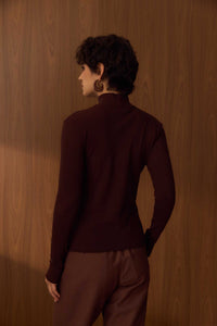 Blusa MG Longa Anpô Basic Marrom