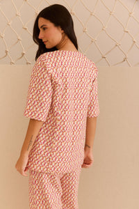 Blusa Transpasse Macramê