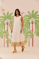 Vestido Branco Franja Lótus