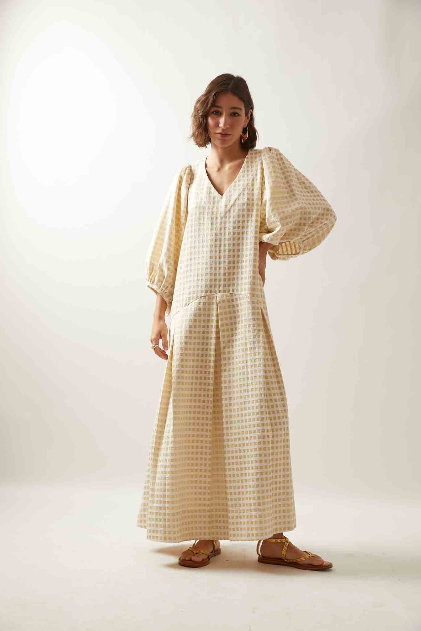 Vestido Manga Golden Hour