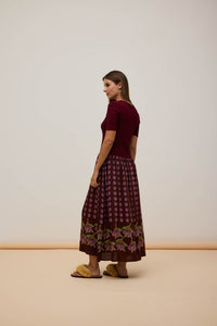 Vestido Mix Malha Oliva
