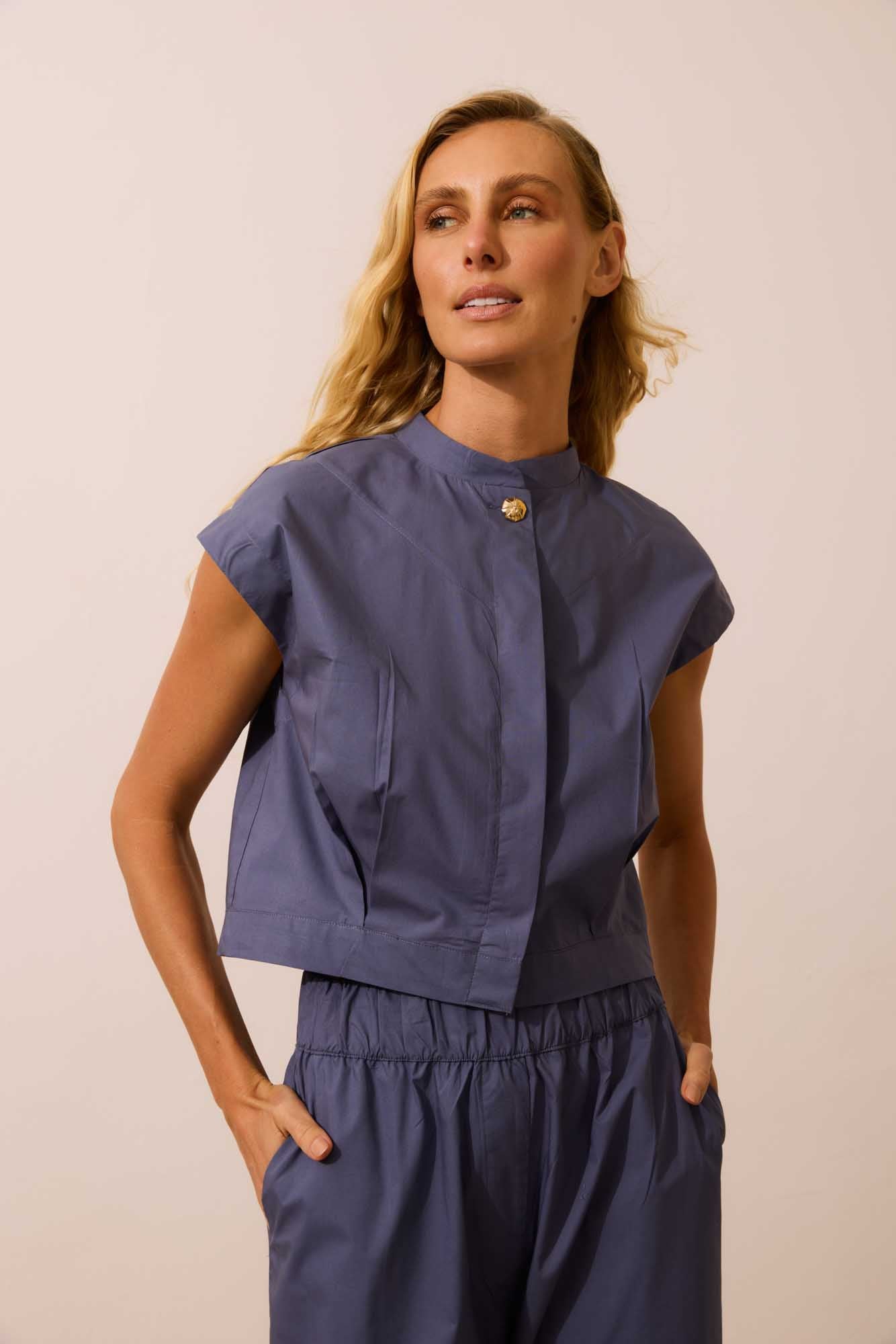 Blusa Azul Atlântico