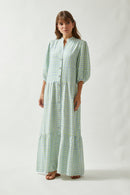 Vestido Ombro Lastex Xadrez Frio