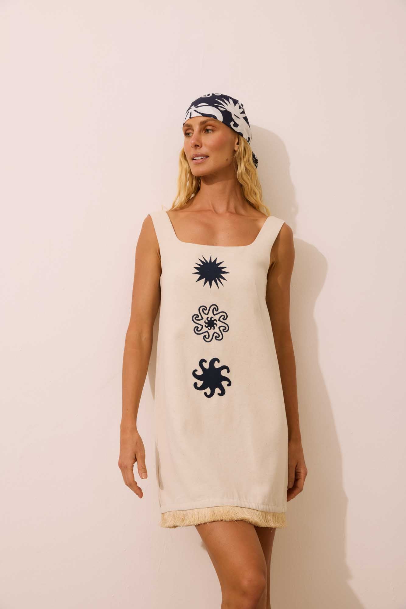 Vestido Regata Areia