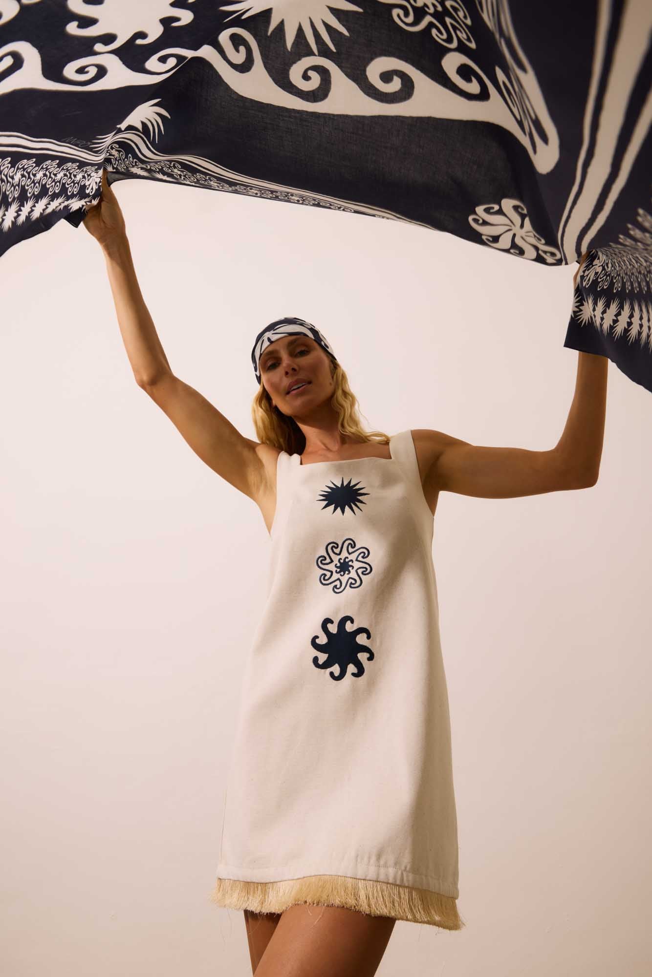 Vestido Regata Areia