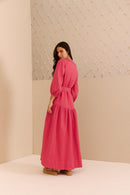 Vestido Algodão Rosa