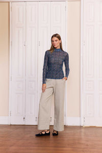 Blusa Tule Ponto Cruz