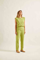 Muscle Tee Malha Verde Papiro