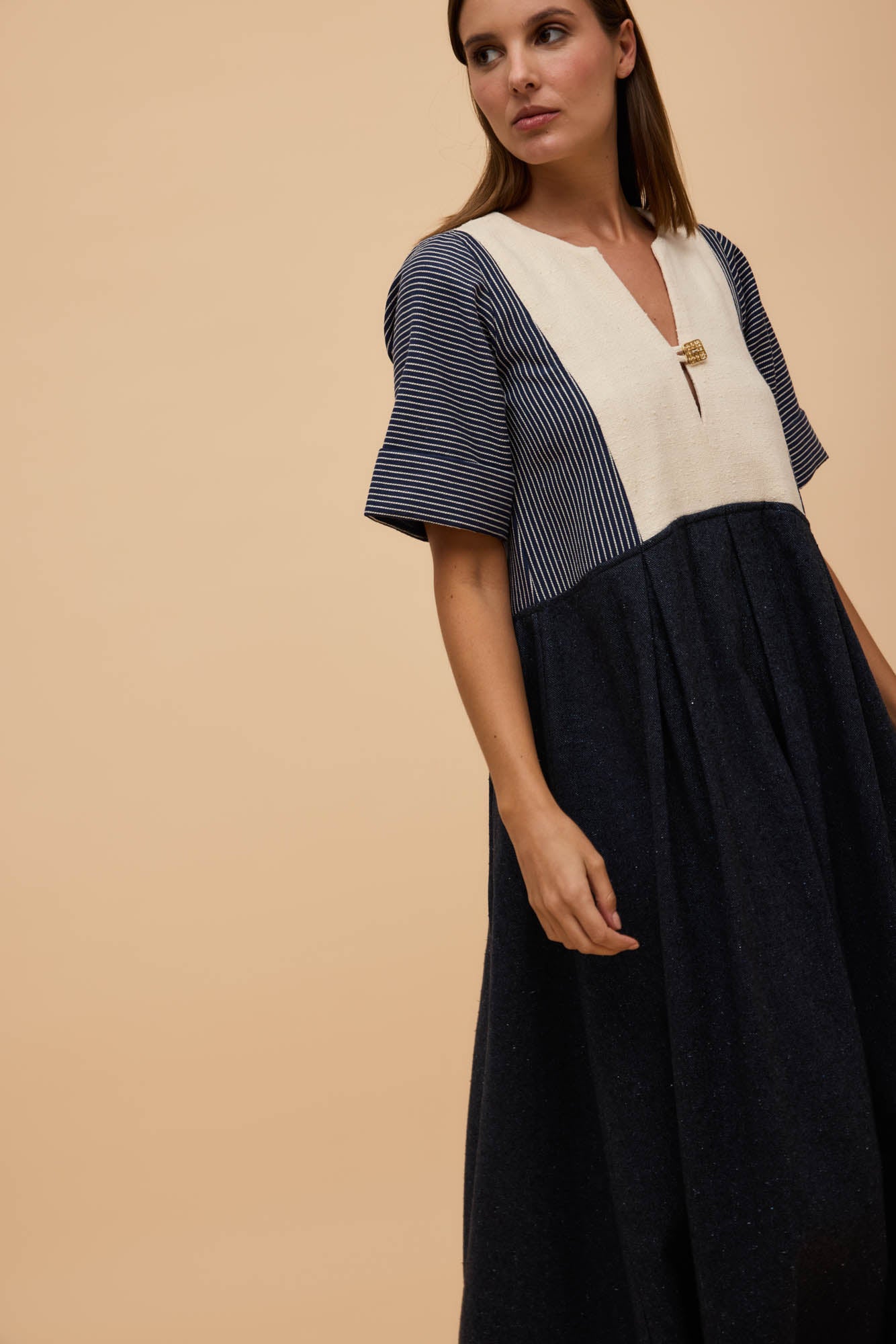Vestido Algodão Jeans